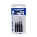 Elgydium Clinic Mono Compact Black (ISO 0) - Brushes X4