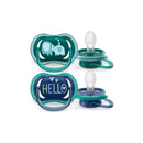 Philips Avent Ultra Air Silicone Pacifier 18M+ Boy x2