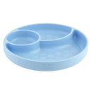 Chicco Silicone Plate with Blue Dividers 12M+