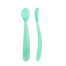 Chicco Silicone Spoon 6M+ Blue x2