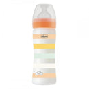 Chicco Well-Being Plastic Bottle 250ml Medium Flow Orange