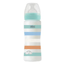 Chicco Well-Being Plastic Bottle 330ml Fast Flow Green