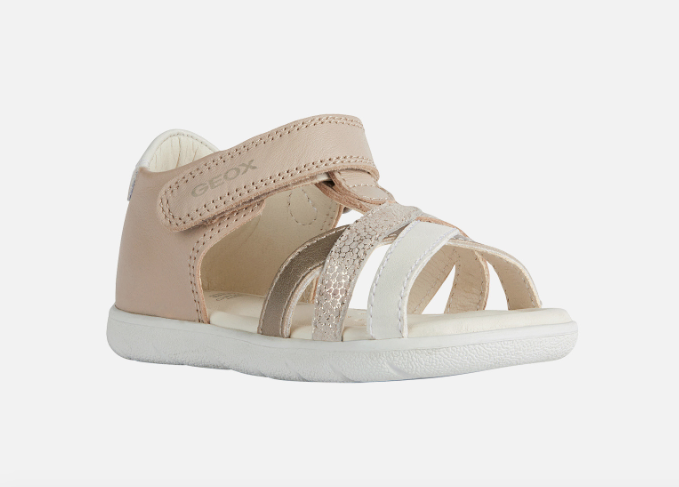 Geox B021YD Baby Girl Sandals Alul G.D Beige Platinum ASFO Store