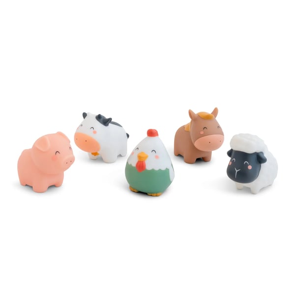 Saro Set of 5 Funny Farm Bath Toys