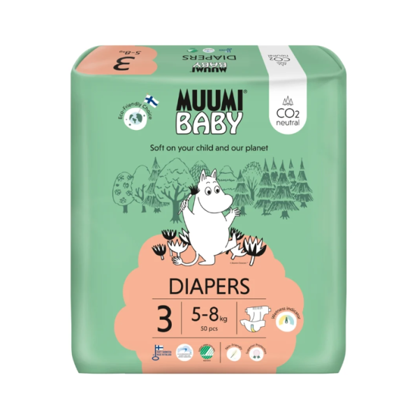 Muumi Baby Diapers Diapers 3 (5-8 Kg) x50