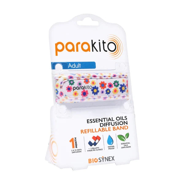 Parakito Bracelet Adult Mosquitoes Flowers