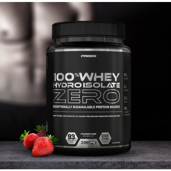 Prozis 100% Whey Hydro Isolate Zero 750g Strawberry