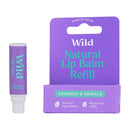 Wild Natural Lip Balm Refill Coconut and Vanilla