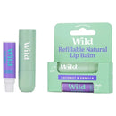Wild Natural Lip Balm Box + Refill Coconut and Vanilla