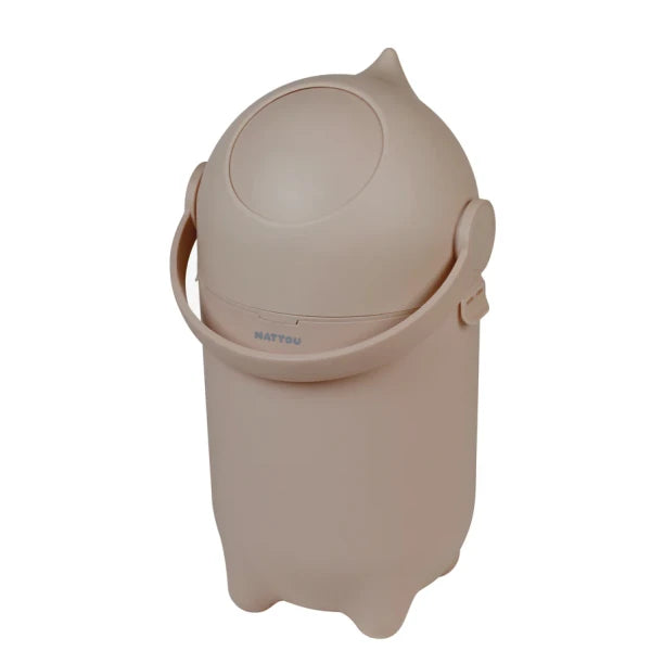 Nattou Dropy Taupe Diaper Bucket