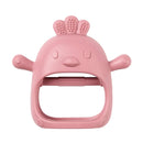 Nattou Silicone Teether - Glove - Old Rose