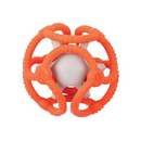 Nattou Silicone Teether - 2 Balls - Orange + Gray