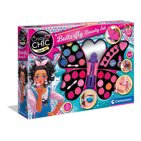 Clementoni Crazy Chic - Butterfly Makeup Case