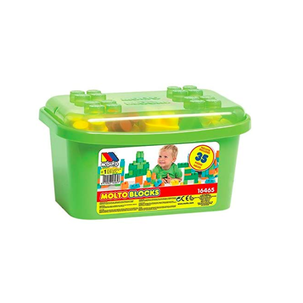 Molto 16465 Bucket Blocks 35 Pieces