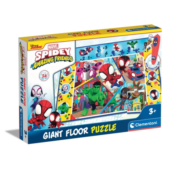 Clementoni 16735 Puzzle Mat + Spidey Amazing Friends Interactive Game