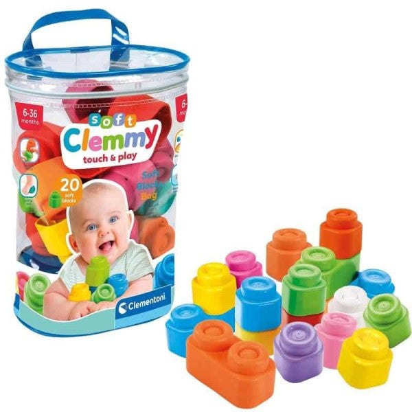 Clementoni 17877 Soft Clemmy Blocks 20 Pieces