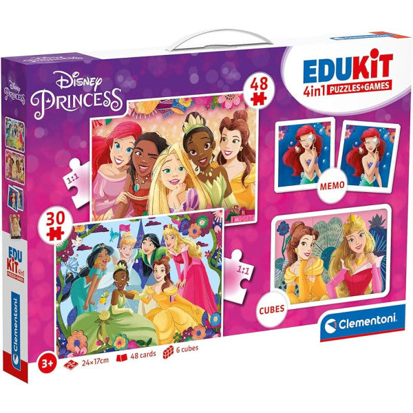 Clementoni 18292 Edukit 4 in 1 Princesses