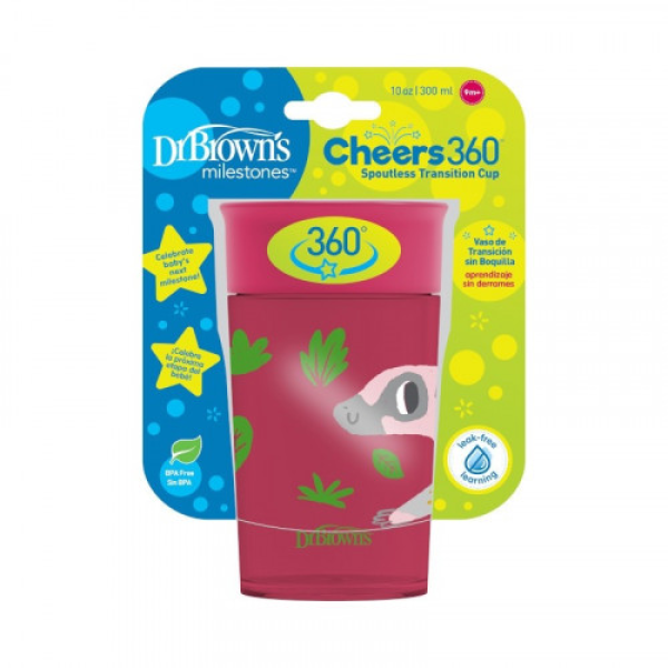 Dr. Browns 360 Cup Without Mouthpiece 300ml Pink 9m+