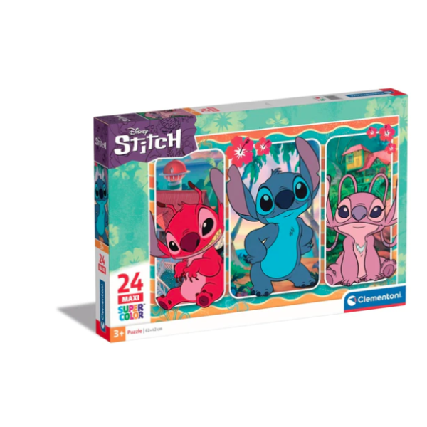 Clementoni 24029 Puzzle 24 Maxi Disney Stitch