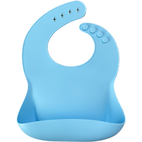 Minikoioi Basic Bib Mineral Blue