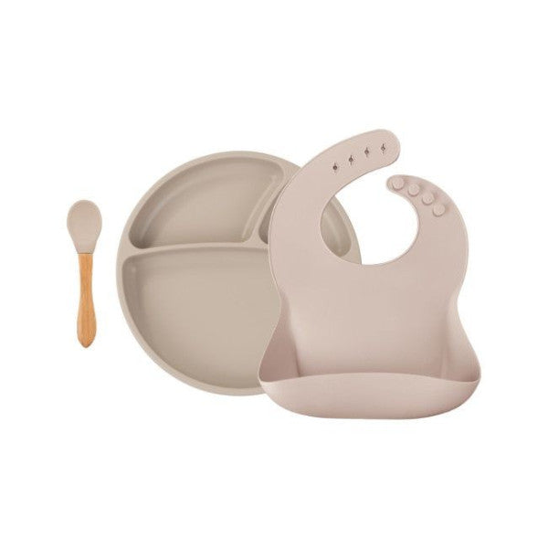 Minikoioi BLW Set II Bubble Beige Feeding Set