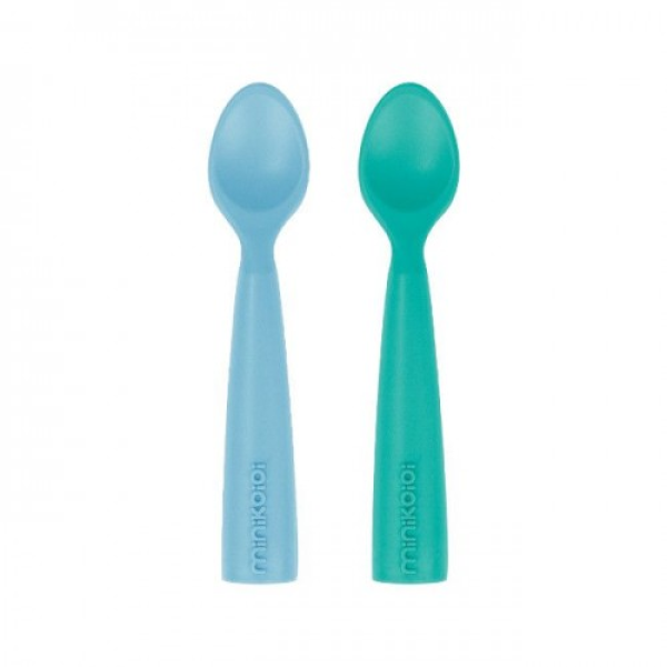 Minikoioi Blue/Green Silicone Spoons