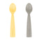 Minikoioi Yellow/Grey Silicone Spoons