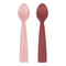 Minikoioi Pinky Pink/Powder Gray Silicone Spoons