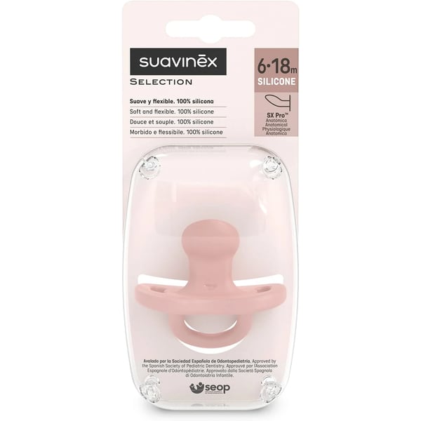 Suavinex Pacifier All Silicone SX Pro 6-18M Nude