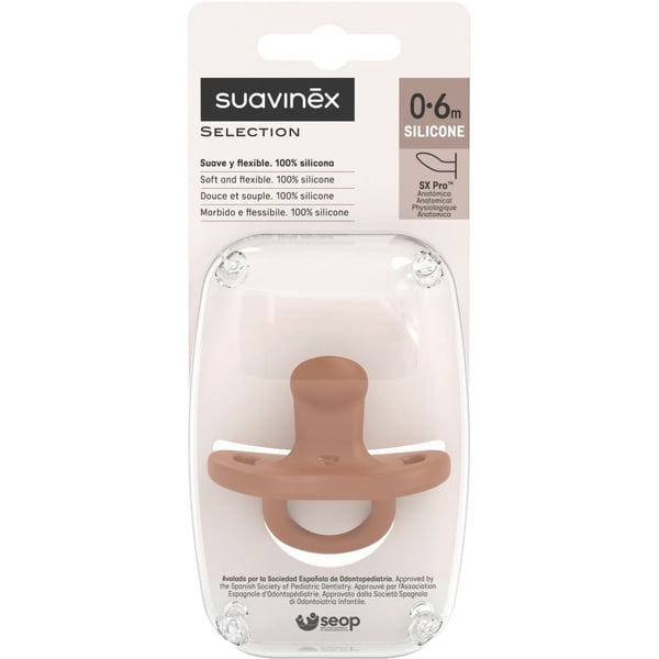 Suavinex All Silicone Pacifier SX Pro 0-6M Brick
