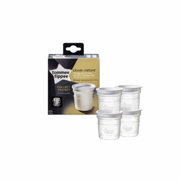 Tommee Tippee Milk Storage Containers x4