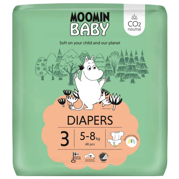 Moomin Baby Diapers Diapers 3 (5-8Kg) X48