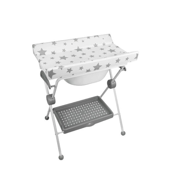 BabyJem Lea Foldable Baby Bathtub White/Stars