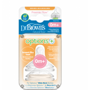 Dr. Browns Wide Silicone Teat for Preemies 0M+ x2