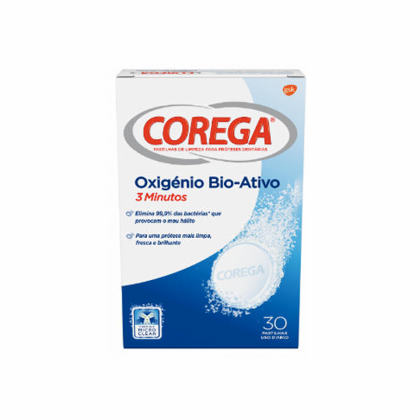 Corega Bio-Active Oxygen Cleansing Tablets 66 Tablets