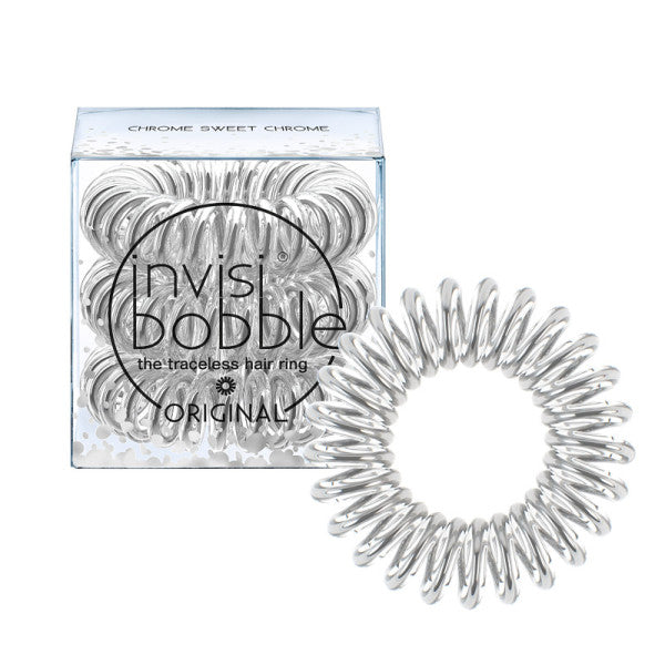 Invisibobble Slim Hair Elastic Silver x3