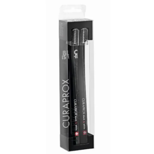 Curaprox Black & White Black Toothbrushes X2