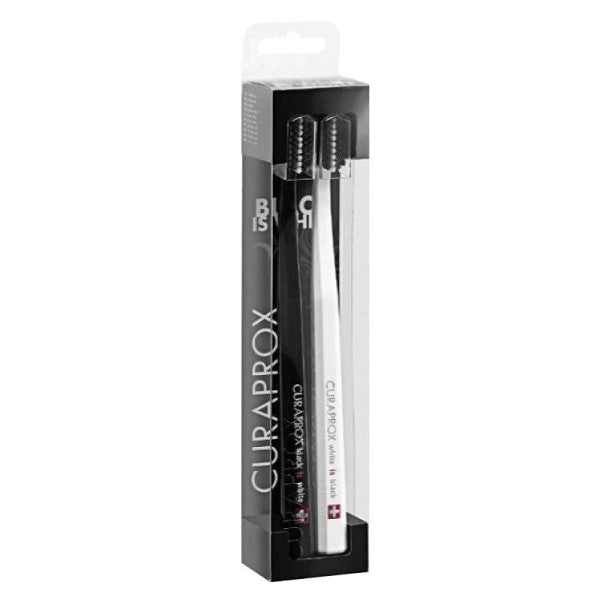 Curaprox Black is White White + Black Toothbrush Kit