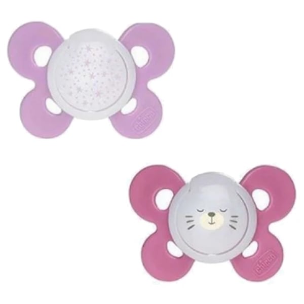 Chicco Physio Comfort Night Silicone Pacifier for Girls 16-36M