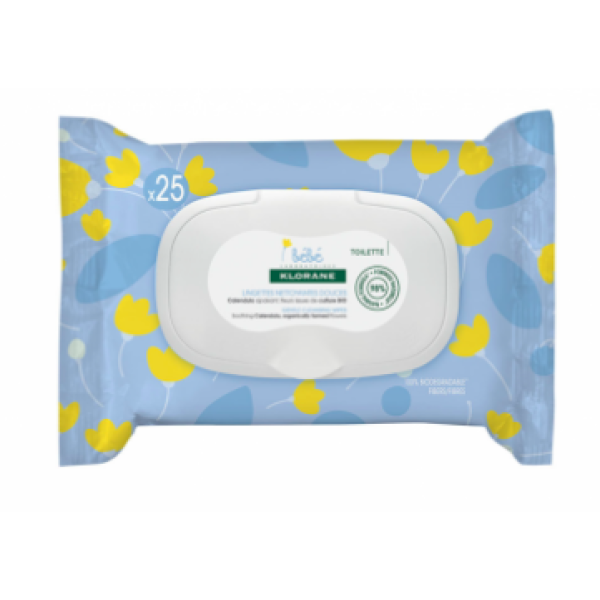 Klorane Baby Gentle Body Cleansing Wipes x25