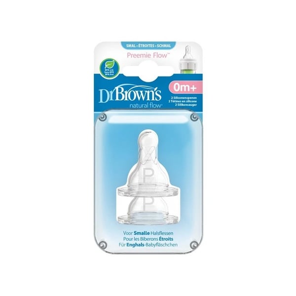 Dr. Browns Natural Flow Premature Silicone Teat 0m+