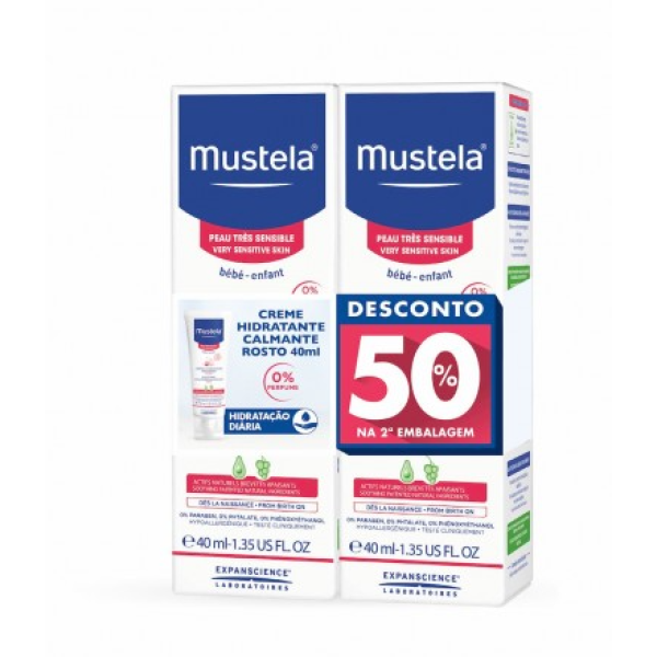 Mustela Baby Normal Skin Soothing Moisturizing Face Cream with 50% Discount 2nd Pack