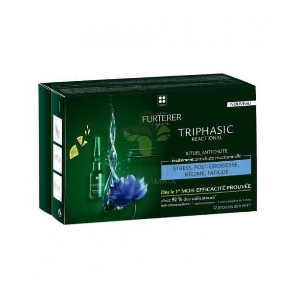 Rene Furterer Triphasic Anti-Hair Loss Reaction x12 Ampoules