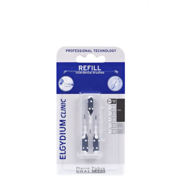 Elgydium Clinic Refill Brushes Black