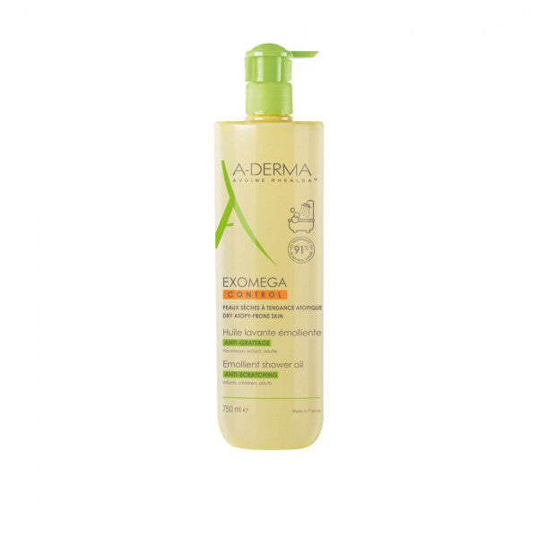 A-Derma Exomega Control Emollient Shower Oil 750ml