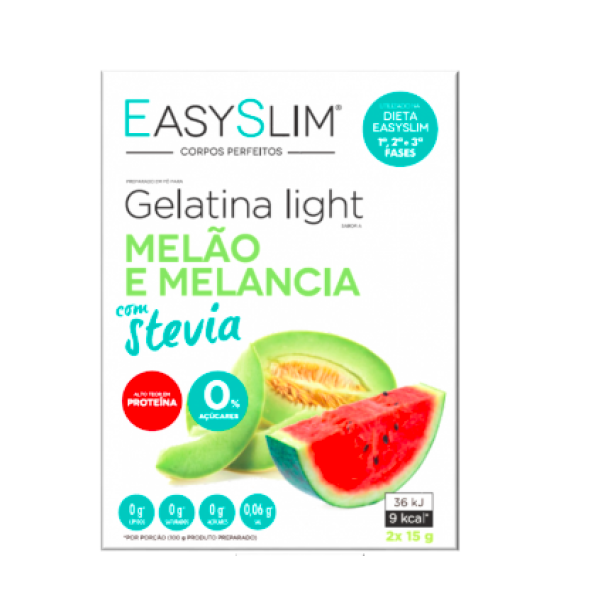 EasySlim Light Gelatin Melon Watermelon Stevia x2