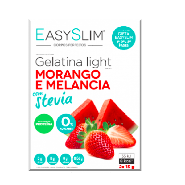 EasySlim Light Gelatin Strawberry Watermelon Stevia x2