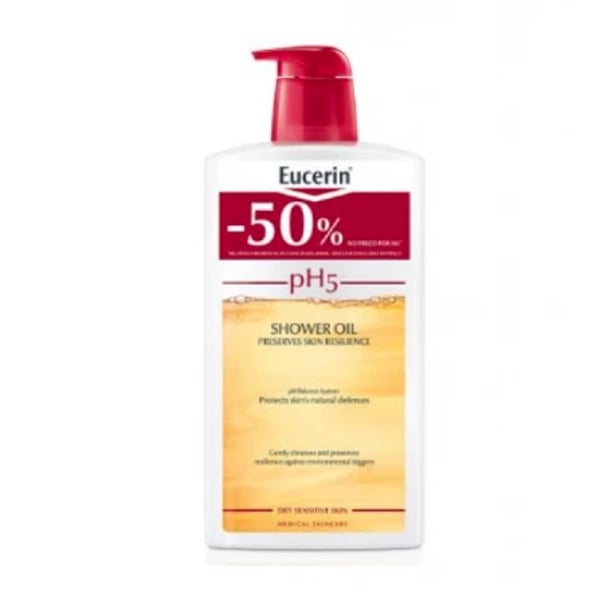 Eucerin Sensitive Skin pH5 Shower Oil 50% Off 1L
