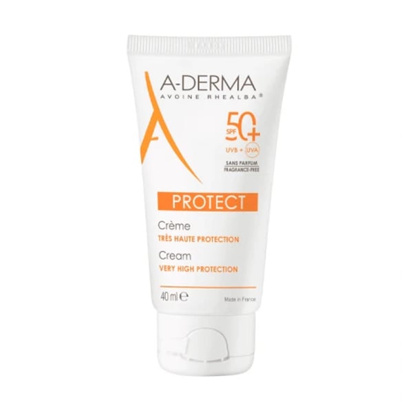 A-Derma Protect Unscented Face Sun Cream SPF50+ 40ml