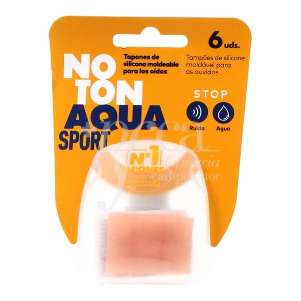 Noton Aqua Sport Moldable Silicone Earplugs x6